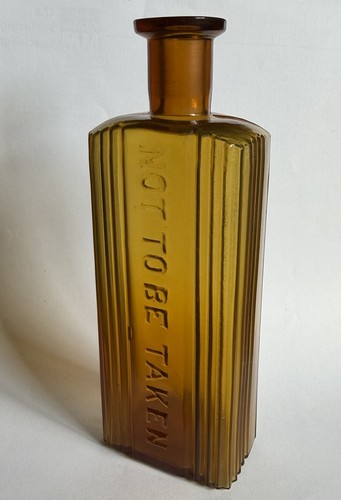 Amber poison bottle - bottle, 17cm