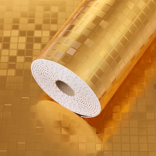 Silver mirror effect stripes - mirror,