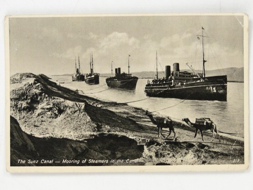 Suez canal mooring steamers - suez,