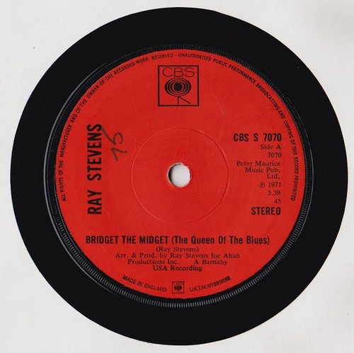 Ray stevens bridget the - ray,