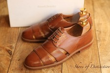 Russell & Bromley Tan Leather Sliders Flip Flops Shoes Ladies UK 6.5 US 9.5