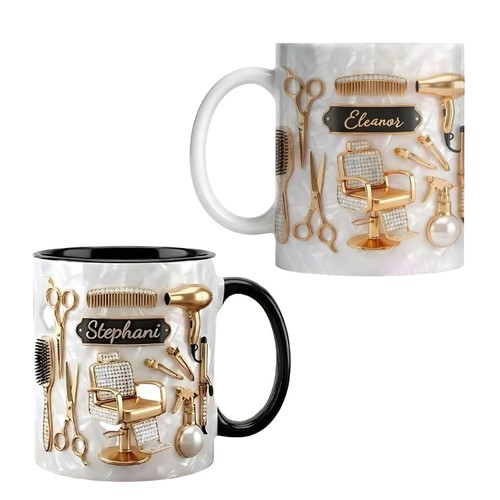 Hairdresser themed coffee - hairdresser, cup