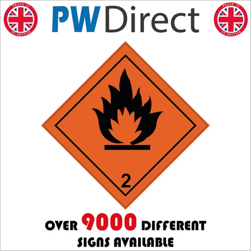 Sign flammable orange - flammable,