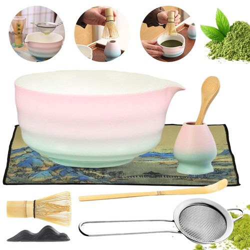 Bamboo matcha whisk set - matcha,