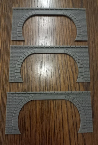 Brick railway tunnel double - 3x,
