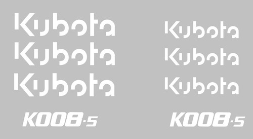 Decal sticker set for - set, kubota
