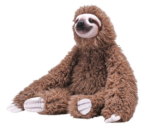 Three toed sloth soft teddy - three,