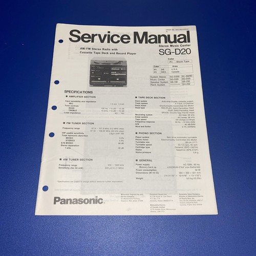 Panasonic service manual - service,