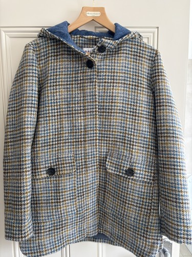 Brora harris tweed hooded coat - brora,