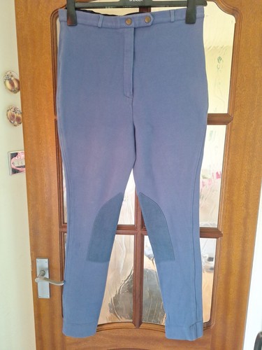 Ladies blue jodhpurs - blue, horse