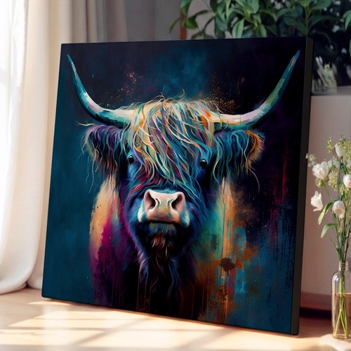 Highland cow abstract - highland,