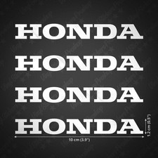 4 HONDA Stickers 10 cm Glossy