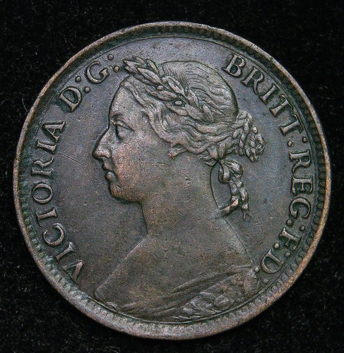 1895 victoria farthing - 1895, bun