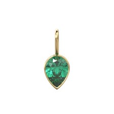 7mm Pear Colombian Emerald