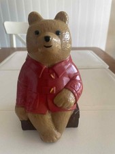NATIONAL MUTUAL BUILDING SOCIETY NSW RARE HARD PLASTIC PADDINGTON BEAR MONEY BOX