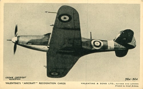 Ww2 military aircraft postcard - military,