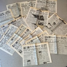 Vintage WW2 UK Newspapers