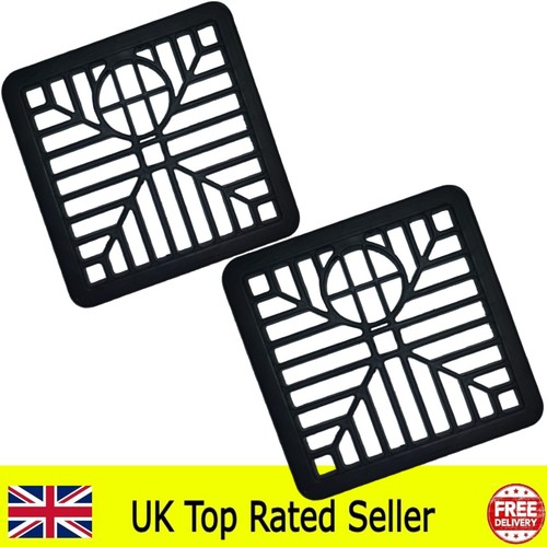 Pack black square drain - square,