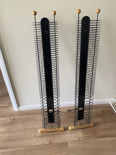 Vintage rack storage black - cd,