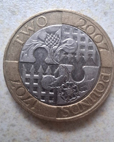 Rare 1707 2007 pound coin - rare, 2