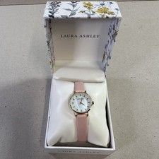Laura Ashley Slim Wristwatch - Gold Pink 