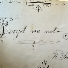 1879 Autograph Book Embossed