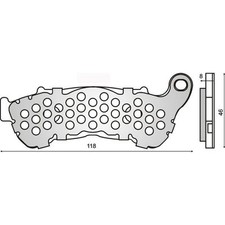 Front Brake Pads with Plate