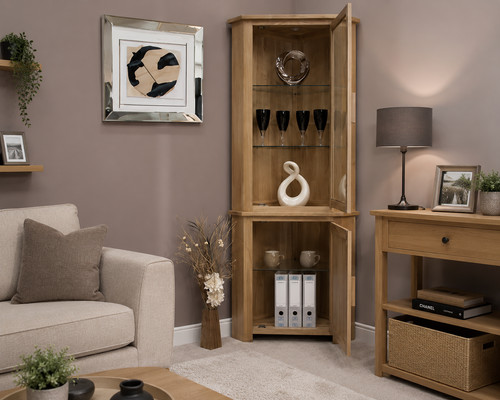 Solid oak opus - corner, display