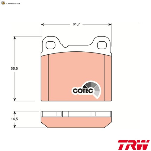 Brake pad set disc - pad,