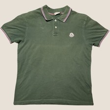 Moncler Large Green Polo Shirt
