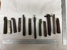 Twelve Carbide & HSS Lathe Tools Good  Used