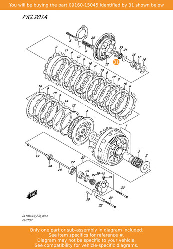 Suzuki washer - suzuki, (15.5x28x1)