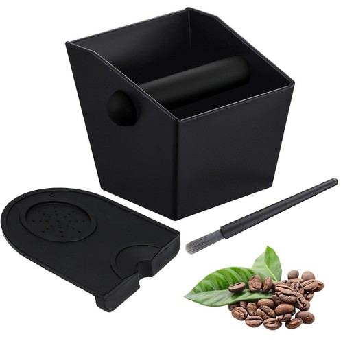 Espresso knock box set - knock, set,square
