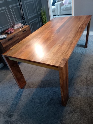 Solid mango wood dining table - solid,
