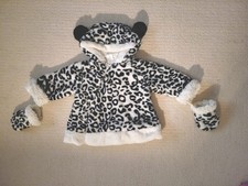 Baby Girls Faux Fur Black &