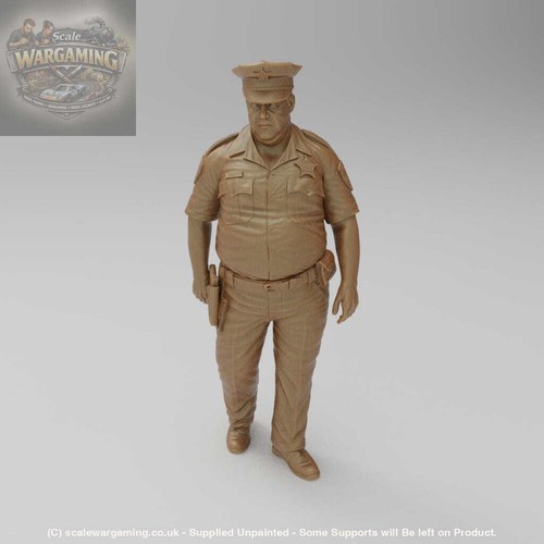 Sw1158 overweight policeman - overweight, us