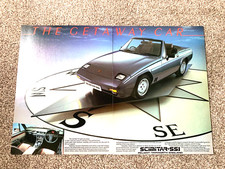 RELIANT SCIMITAR SS1 FRAMEABLE WALL ART COLLECTIBLE ORIGINAL CLASSIC CAR ADVERT