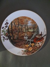 Royal Worcester 9" Plate 1979 Franklin Mint “The Colours Of Autumn in October”