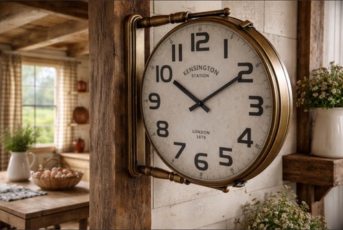 Clock double sided kensington - clock,