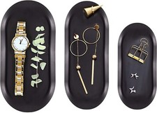 Set of 3 Stainless Steel Oval