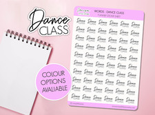 Dance Class Planner Stickers