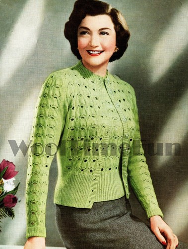 Knitting pattern vintage 1950s - pattern,
