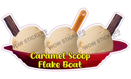 Ice cream van sticker - , caramel