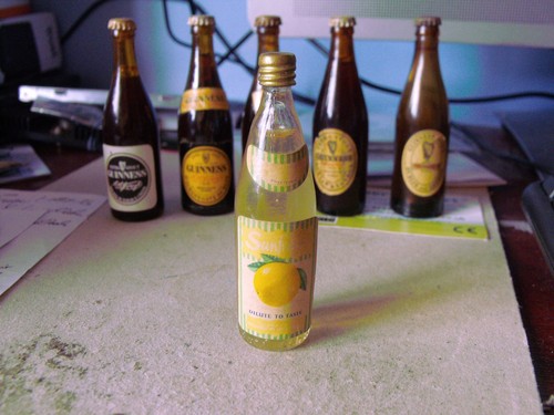 Miniature glass bottle - miniature,