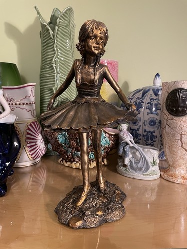 Bronze effect ballerina - effect,