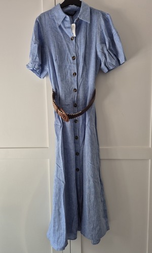 Zara blue chambray - chambray, cotton