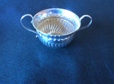 Solid Silver Condiment Dish Hallmark Date 1885 Victorian By George Unite & Sons