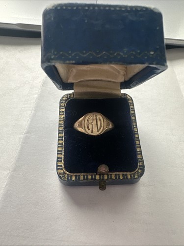 Antique vintage gold signet - antique,