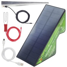 Solar Powered Electric Fence Energiser X-Stop 0040 2 Km Range Full Kit Includes