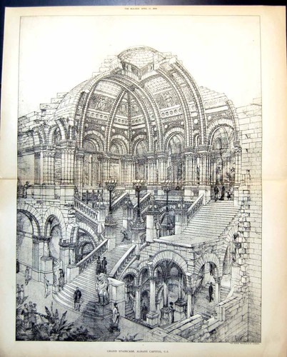 Original old antique - old, print